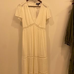 White boho maxi dress